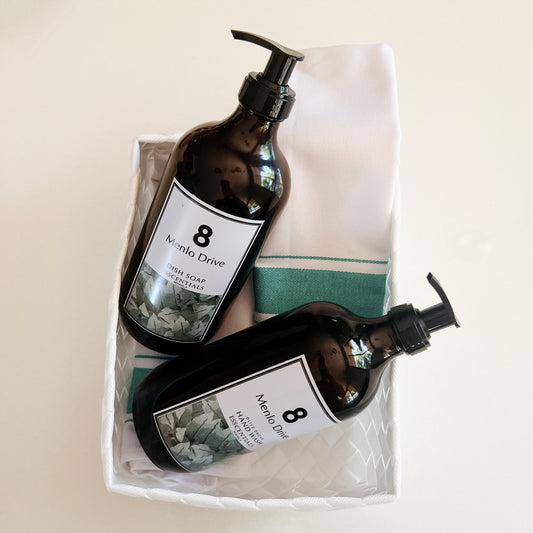 DOUBLE K: 2 Pieces Kitchen Towels + Dish Soap + Liquid Soap