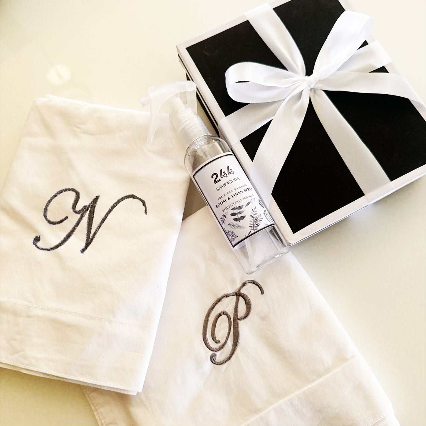 DOUBLE H: 2 Pillowcase + Room & Linen Spray (or Pillow Spray)