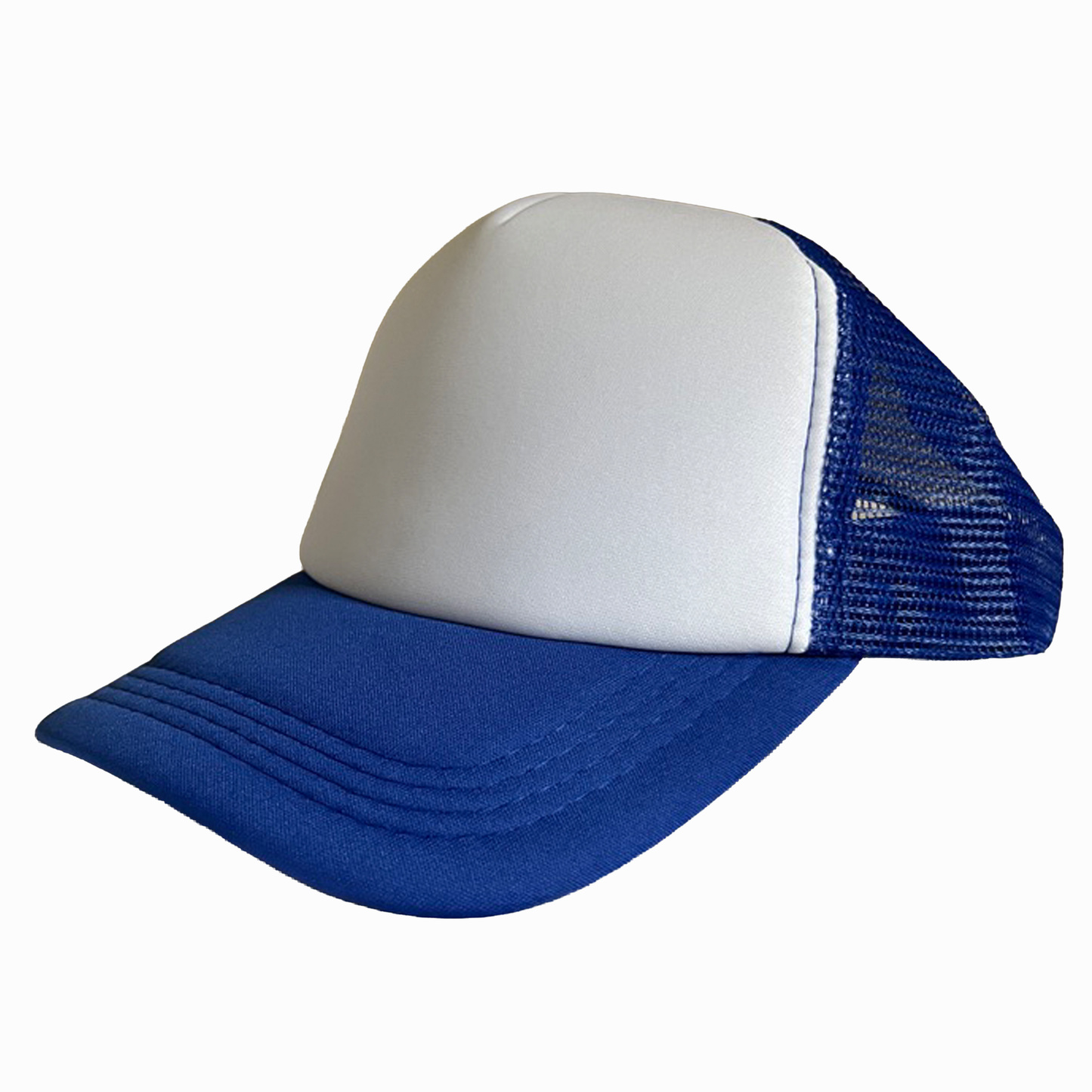 Custom Mesh Cap - White & Blue