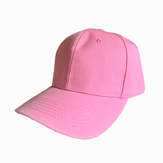 Custom Baseball Cap - Light Pink