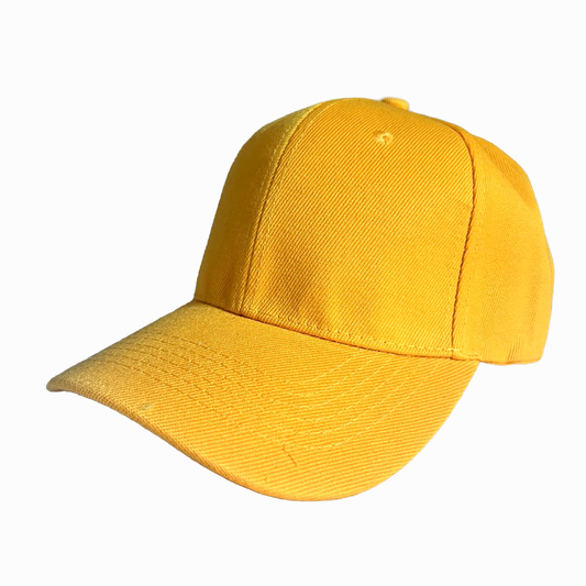 Custom Baseball Cap - Deep Yellow