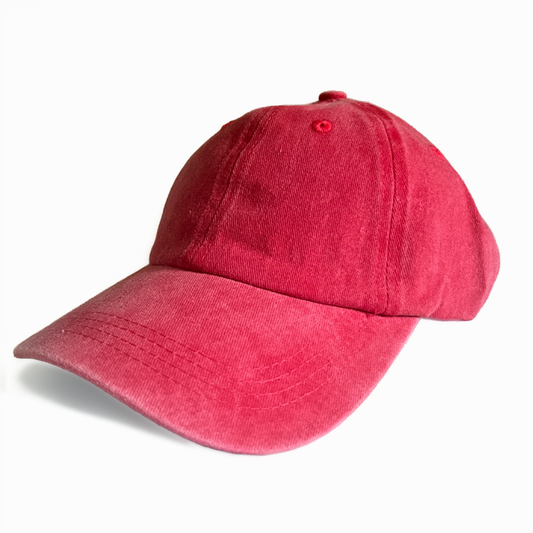 Custom Vintage Cap - Crimson Red