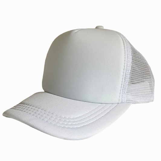 Custom Mesh Cap - White