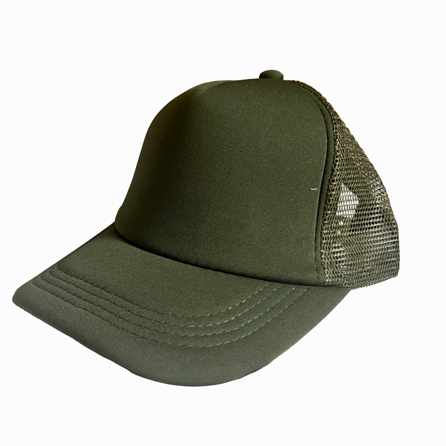 Custom Mesh Cap - Olive Green