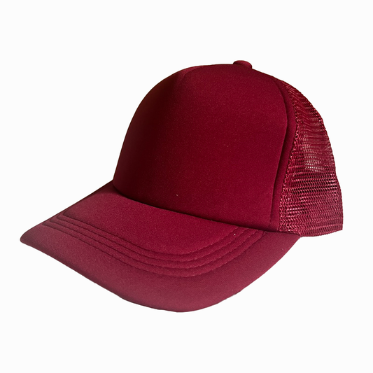 Custom Mesh Cap - Burgundy