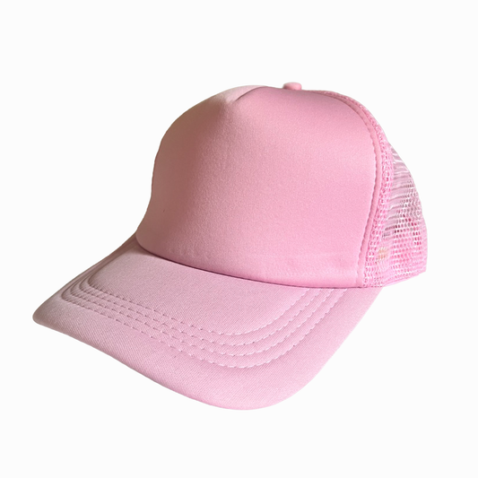 Custom Mesh Cap - Light Pink